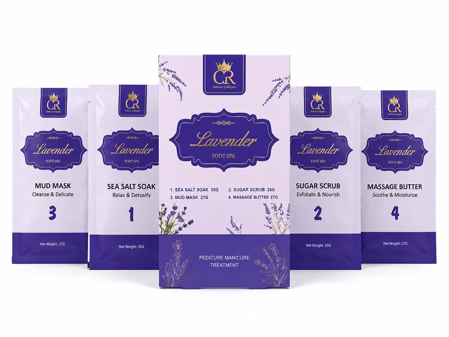CROWN DELUXE COLLAGEN 4 STEP - Lavender