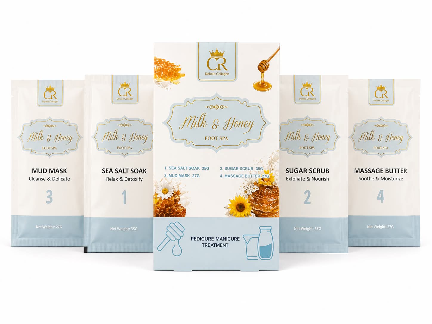 CROWN DELUXE COLLAGEN 4 STEP - Milk & Honey