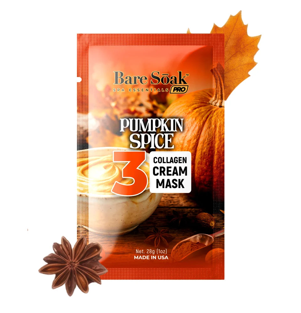 Bare Soak Pumpkin Spice - Collagen Foaming/Bubble • 4 Steps Kit