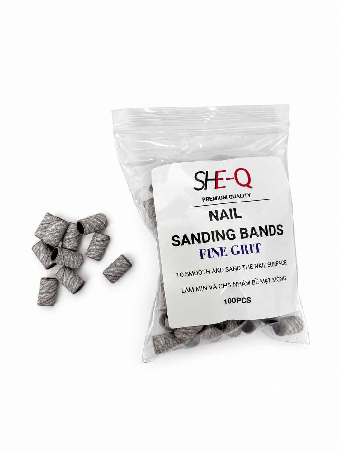 SheQ Zebra Nail Sanding band - 100 pcs