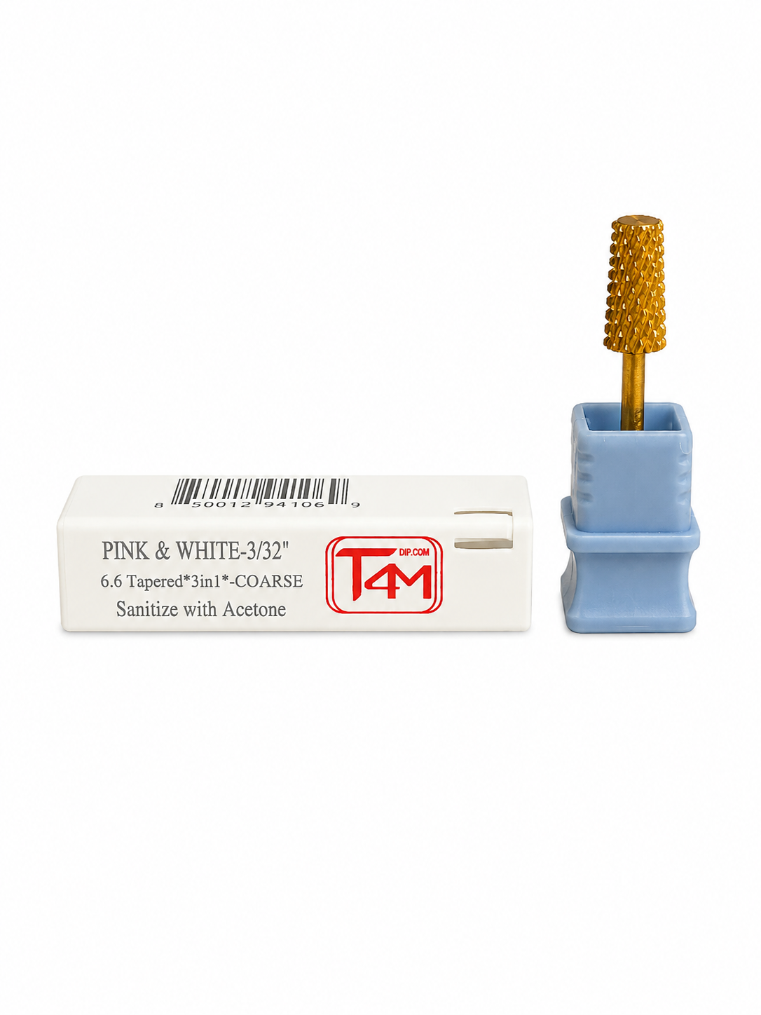 T4M Coarse 3-in-1 Tapered Nail Drill Bit – 3/32"