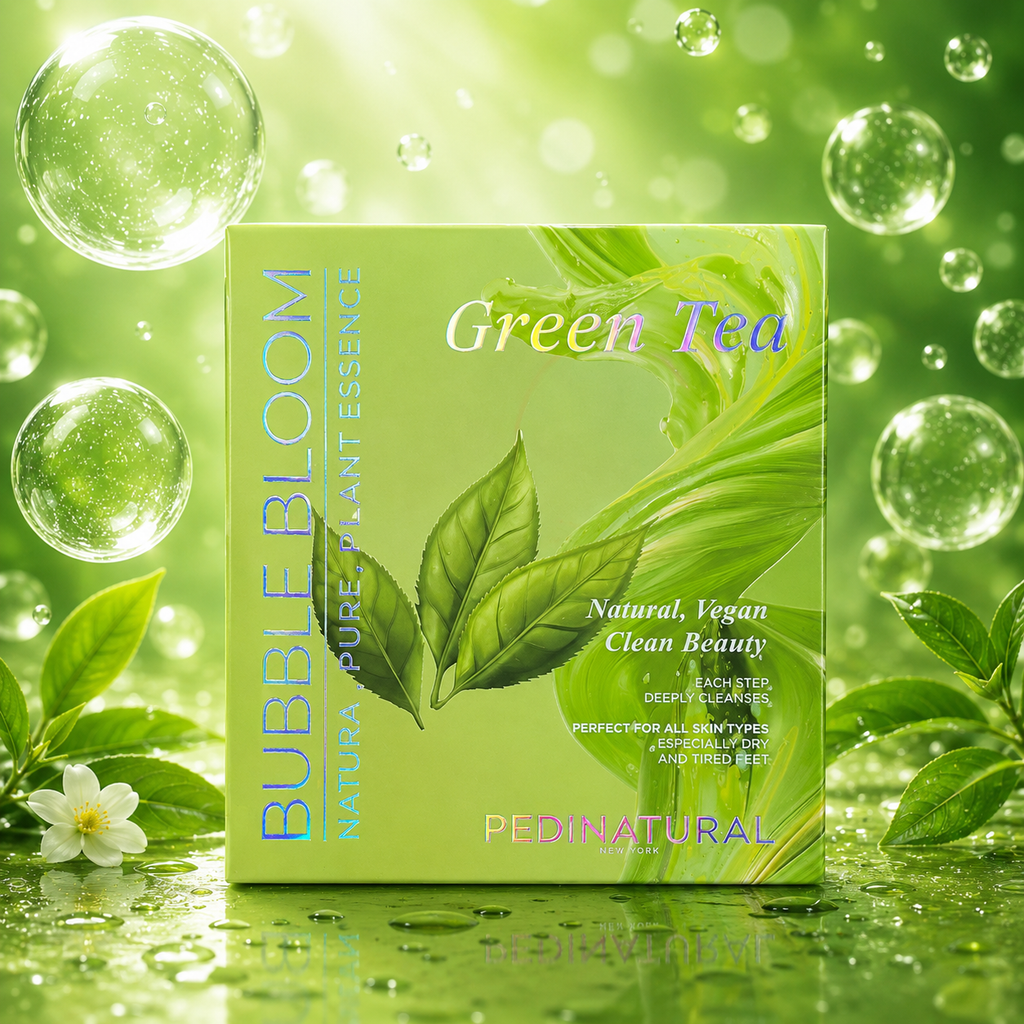 Pedinatural Bubble Bloom Pedicure - Green Tea