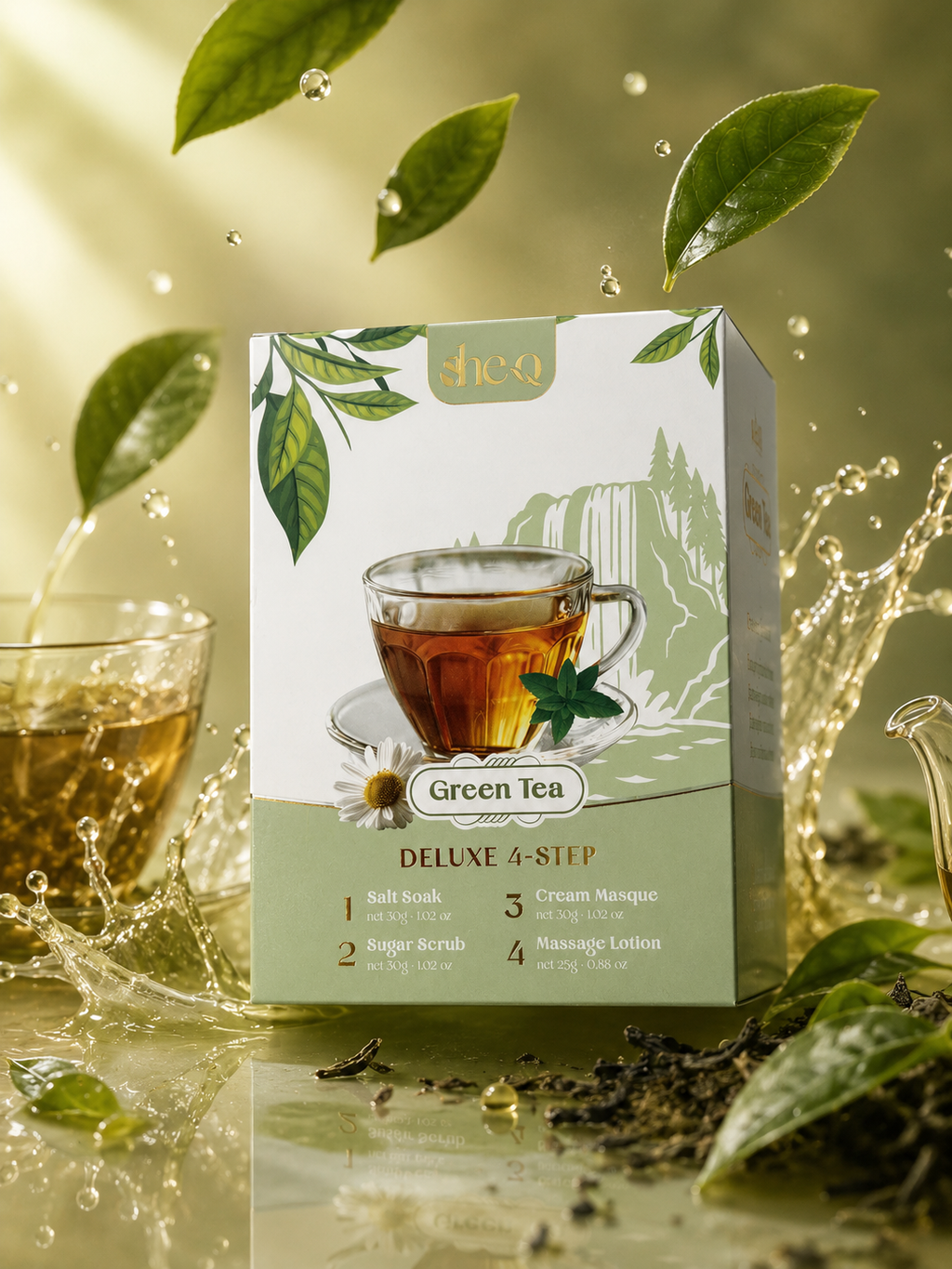 SheQ Deluxe 4 Step - Green Tea