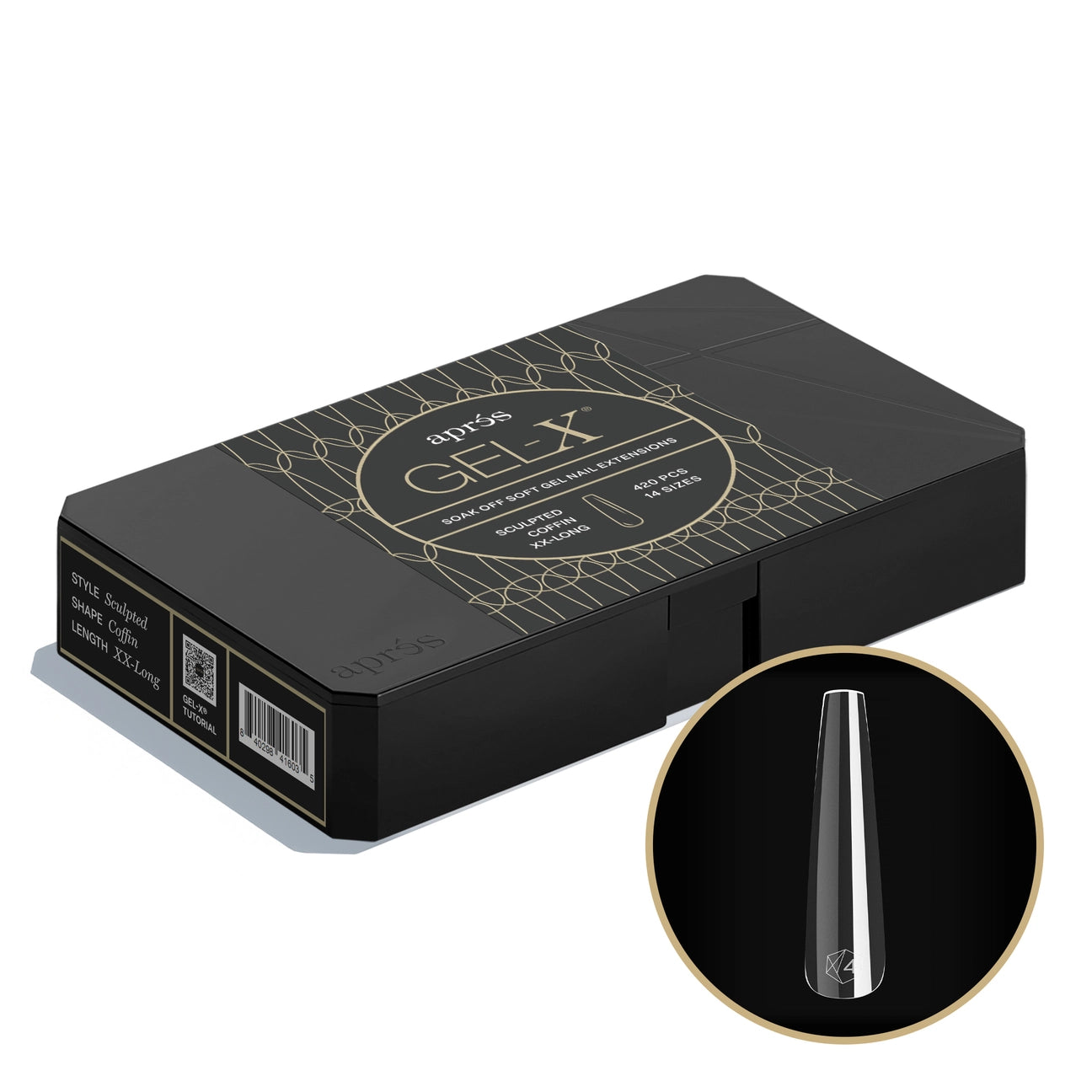 Apres Gel-X Sculpted Coffin XX-Long Box of Tips (420pcs)