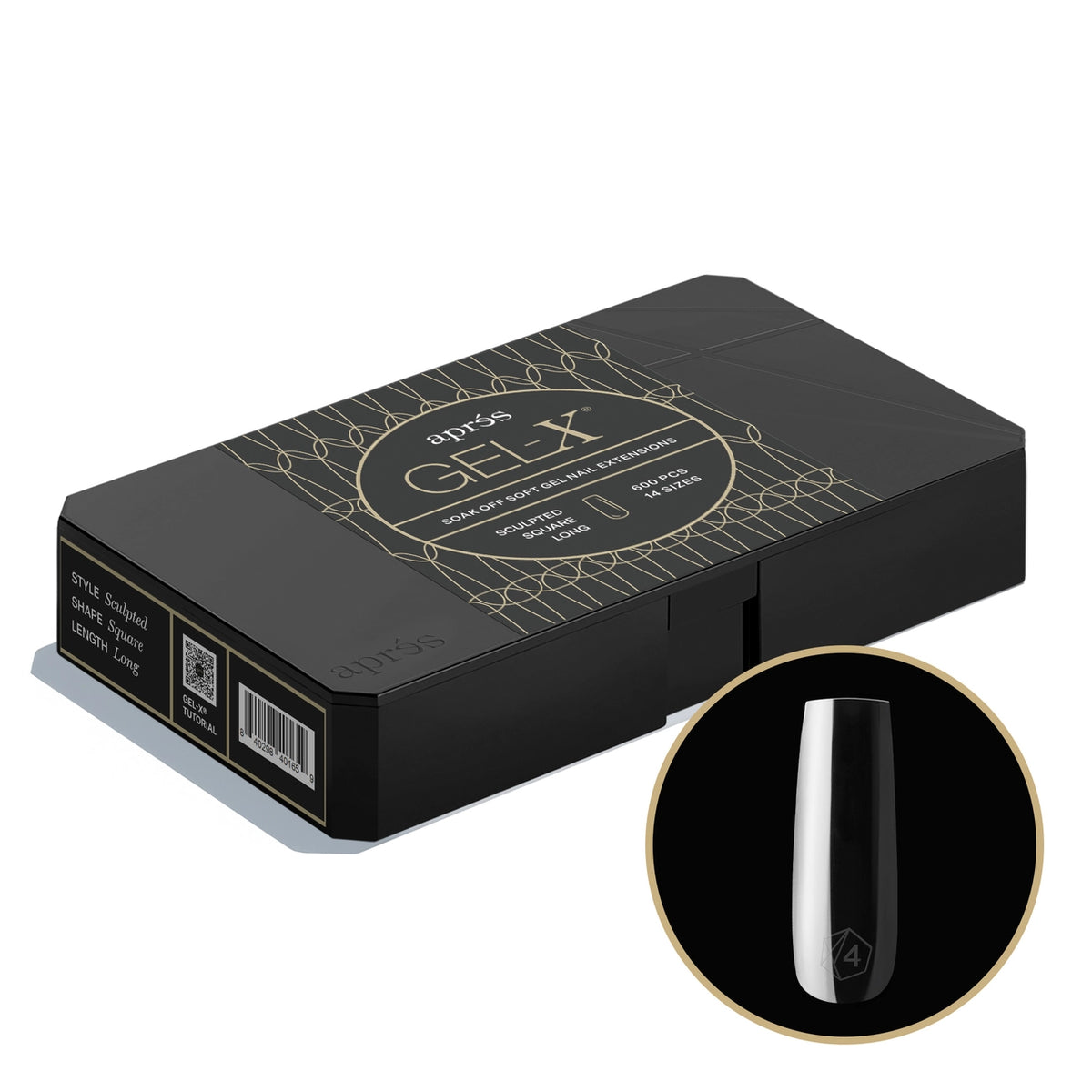 Apres Gel-X Sculpted Square Long Box of Tips (600pcs)
