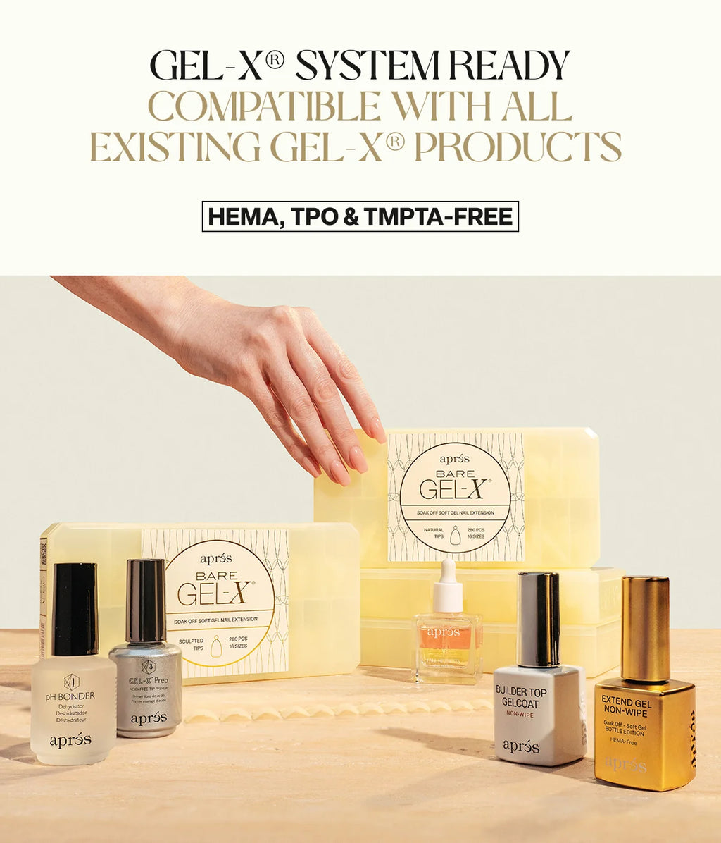Aprés Bare Gel-X Sculpted Box of Tips (16 sizes, 280pcs)