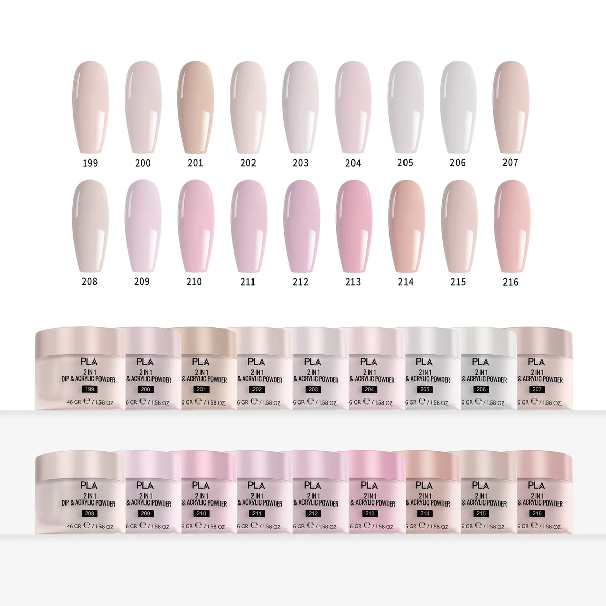 PLA Fashionably Light Collection  #199 - 216