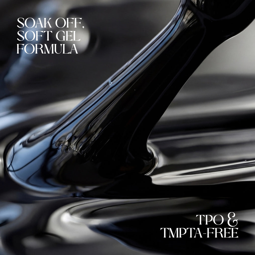 French Manicure Gel - French Black