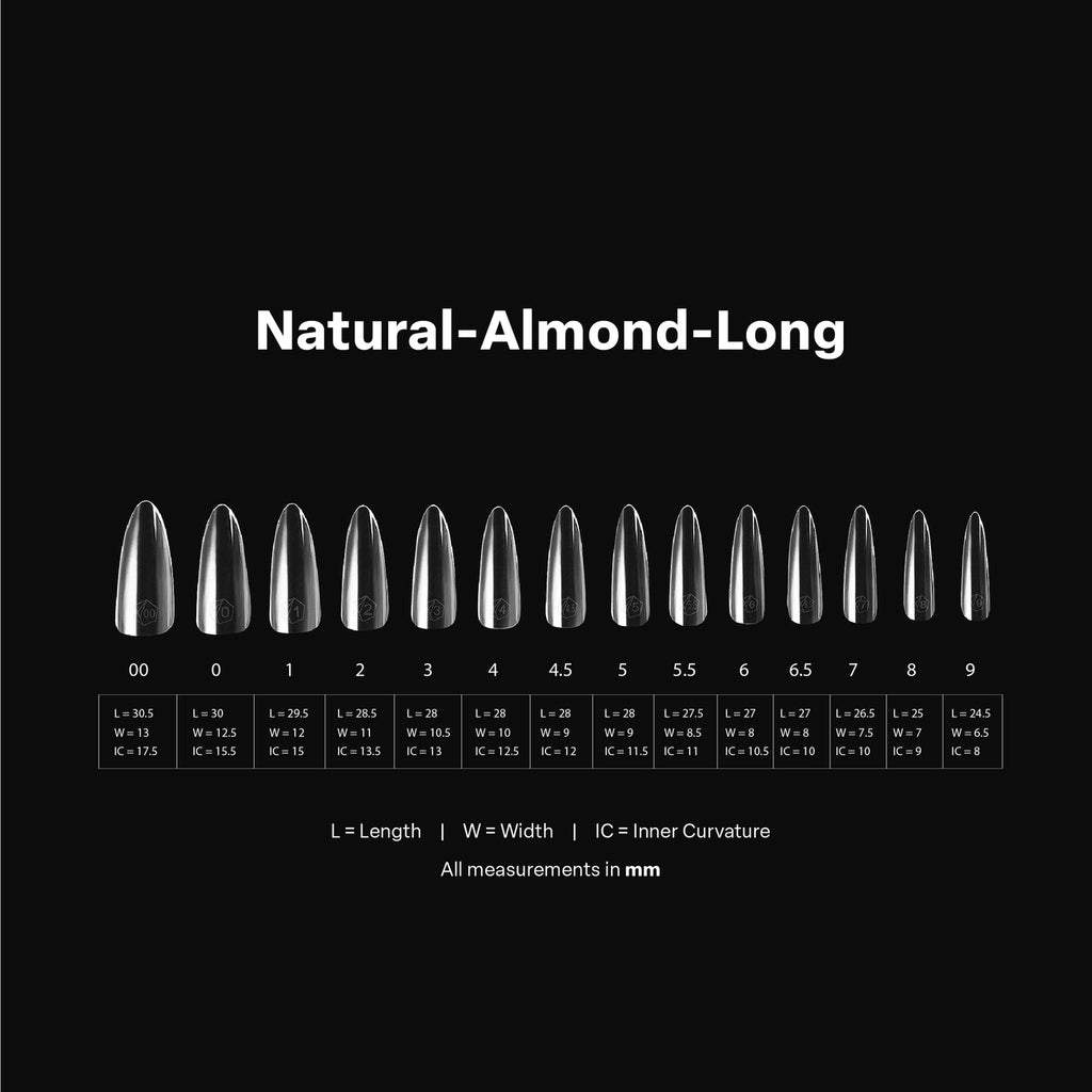 Apres Gel-X Natural Almond Long Box of Tips (600pcs)