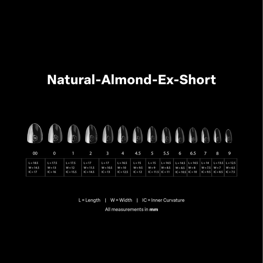 Apres Gel-X Natural Almond Extra Short Box of Tips (600pcs)