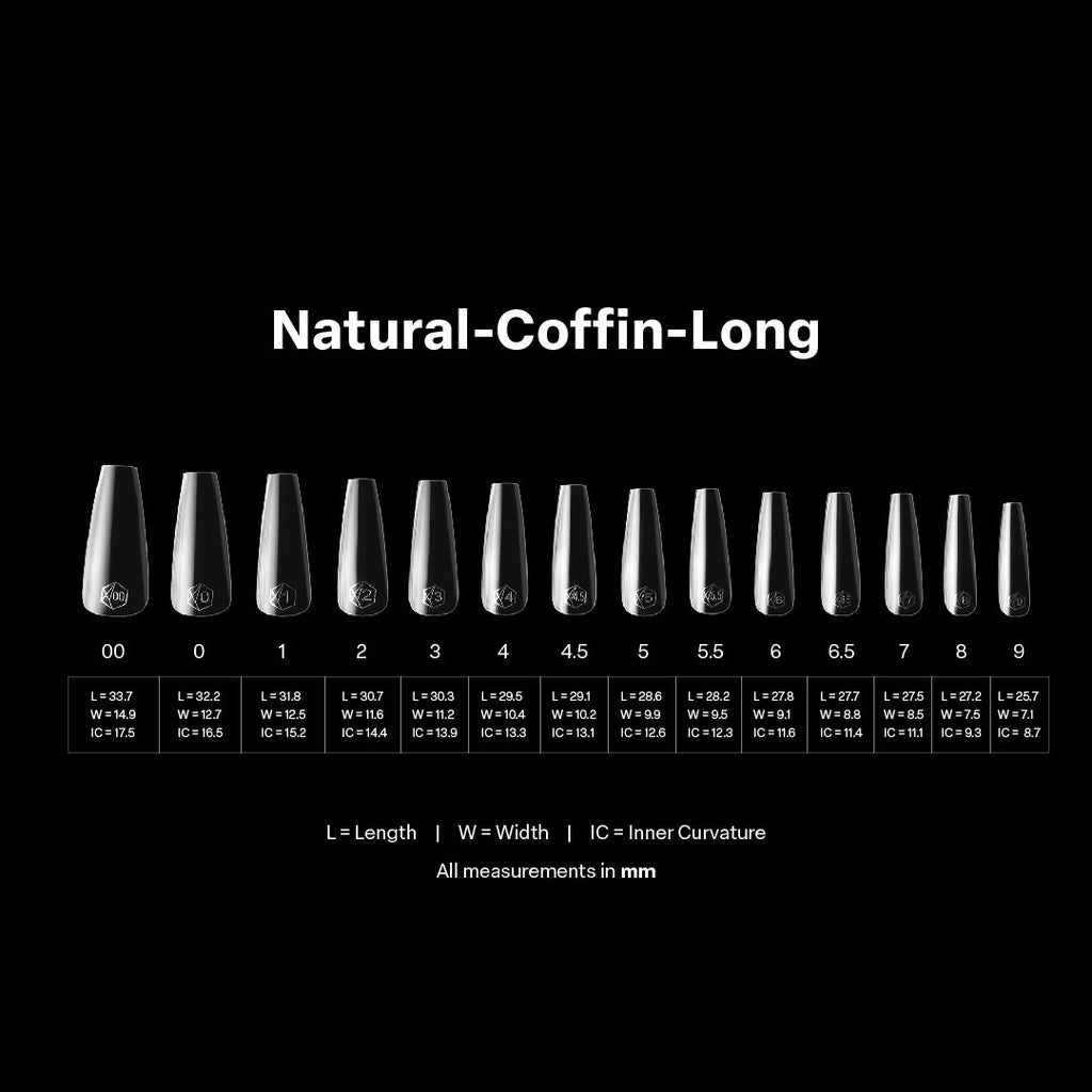 Apres Gel-X Natural Coffin Long Box of Tips (600pcs)