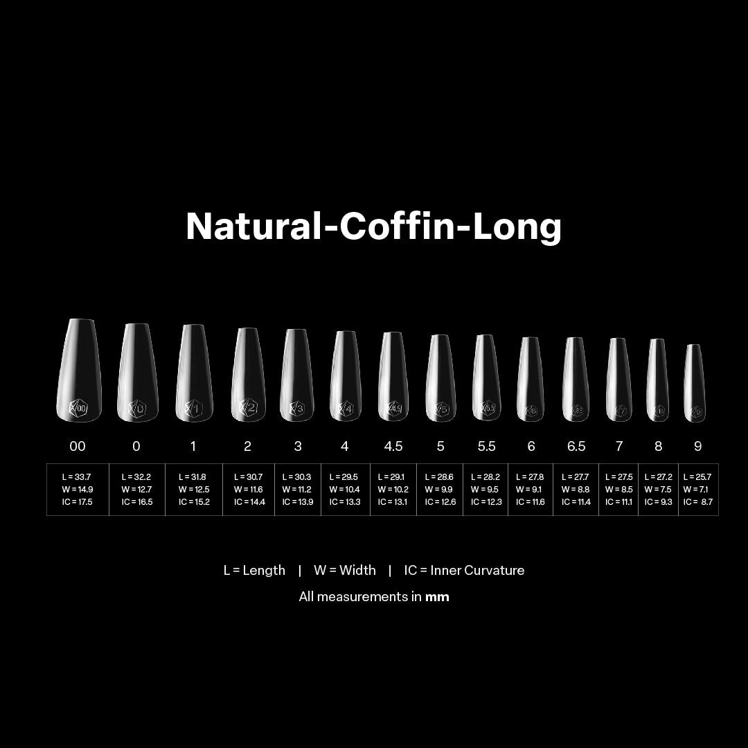 Apres Gel-X Natural Coffin Long Box of Tips (600pcs)