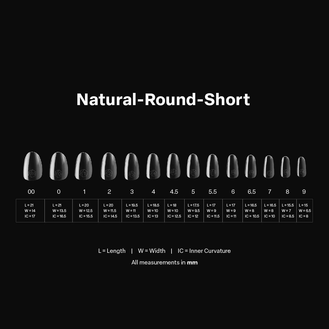 Apres Gel-X Natural Round Short Box of Tips (600pcs)