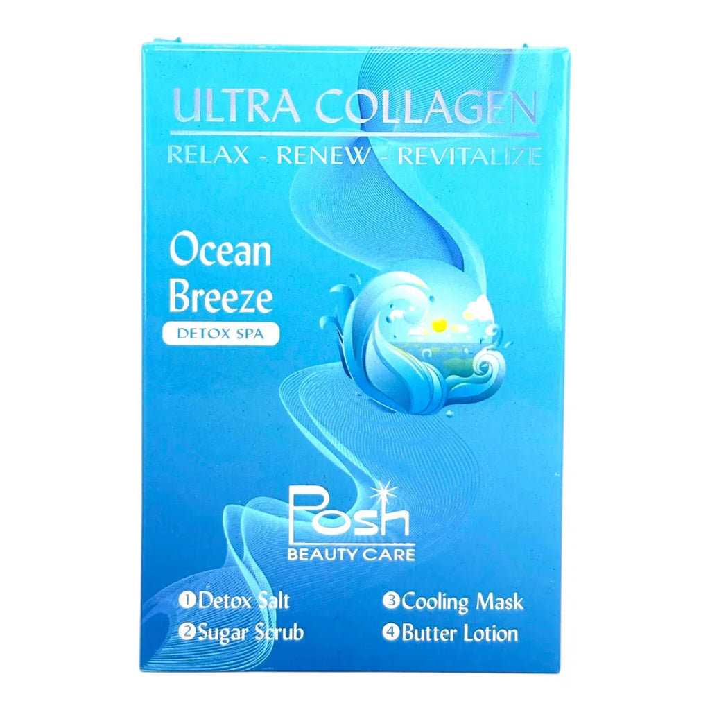 Posh Ultra Collagen 4-in-1 Pedicure/Manicure Kit - Ocean Breeze