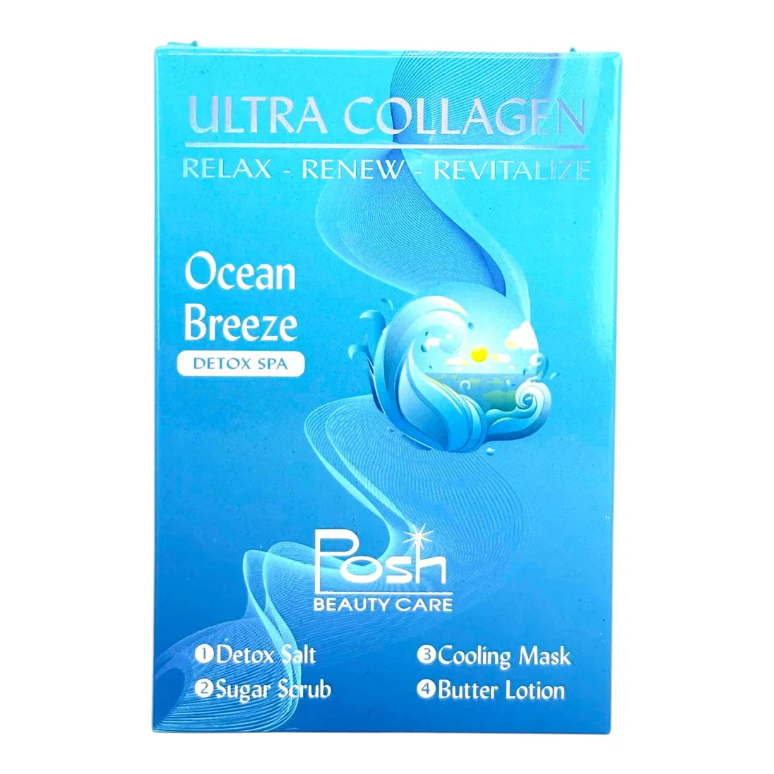 Posh Ultra Collagen 4-in-1 Pedicure/Manicure Kit - Ocean Breeze