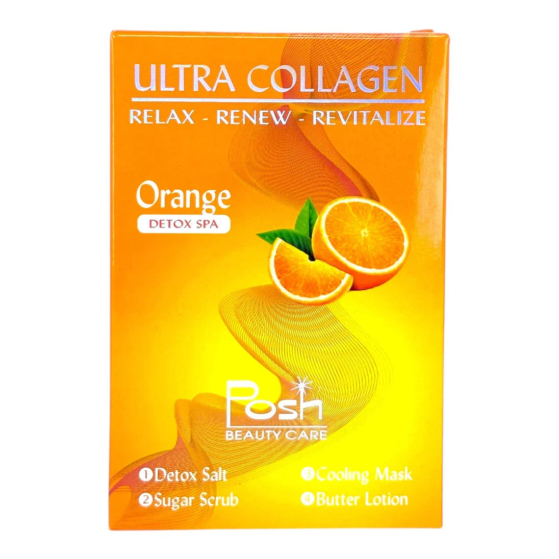 Posh Ultra Collagen 4-in-1 Pedicure/Manicure Kit - Orange