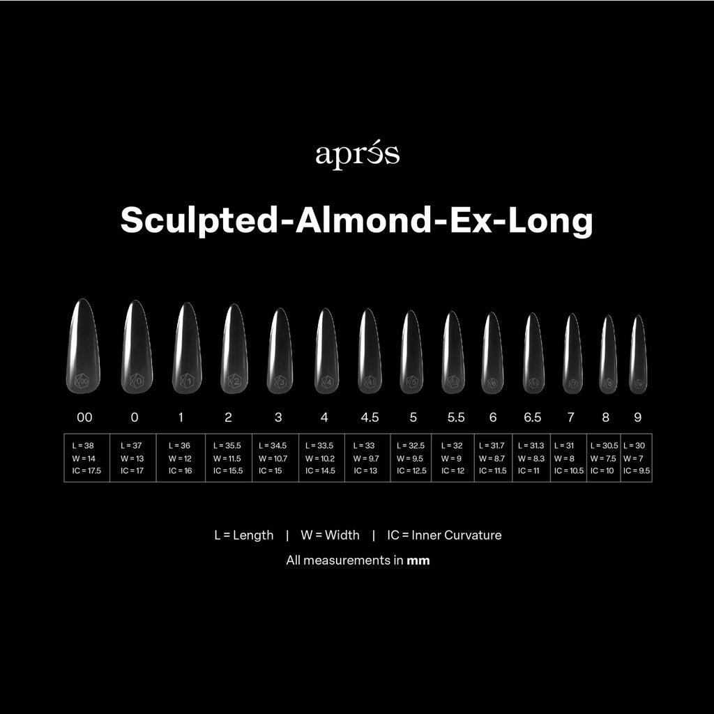 Apres Gel-X Sculpted Almond X-Long Box of Tips (420pcs)