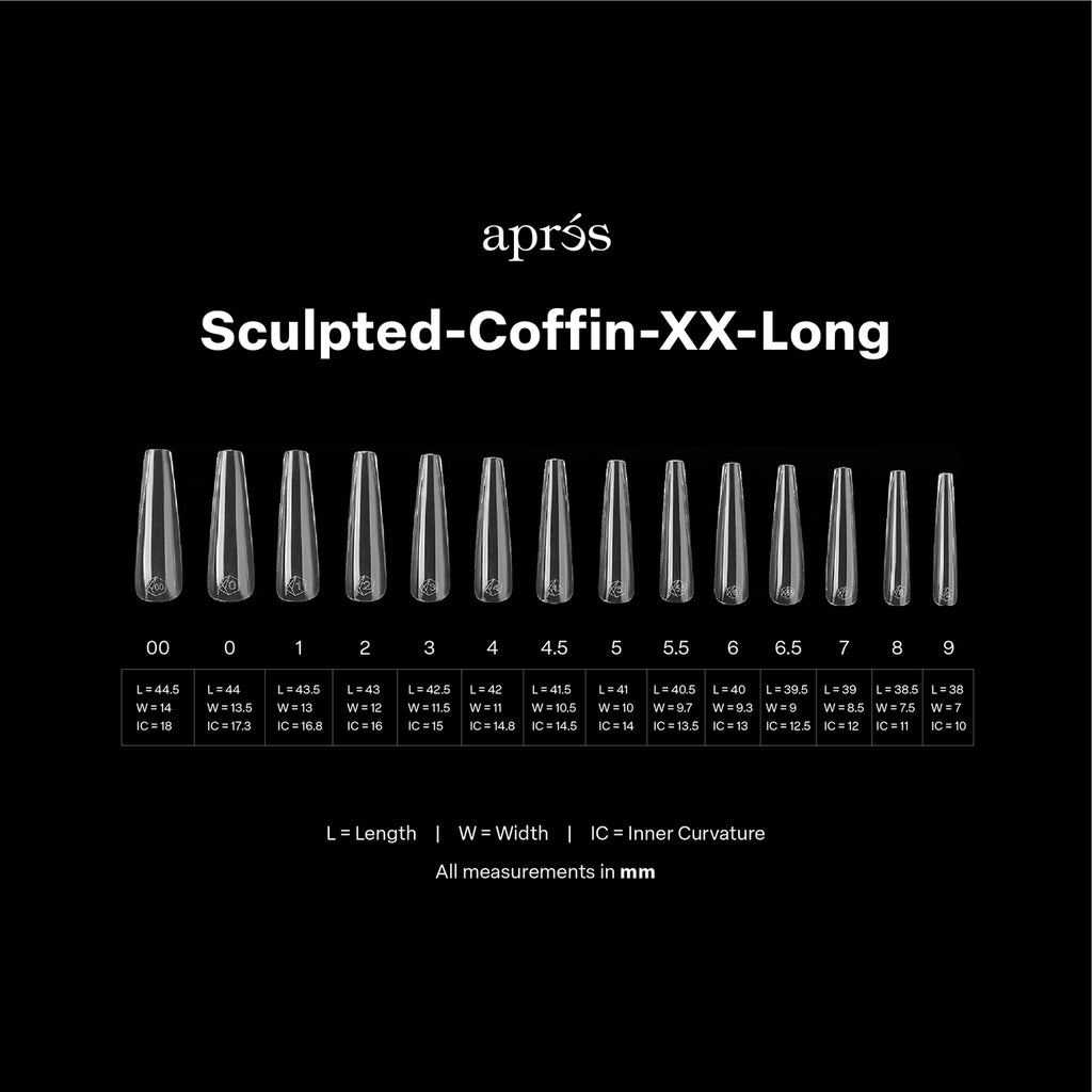 Apres Gel-X Sculpted Coffin XX-Long Box of Tips (420pcs)