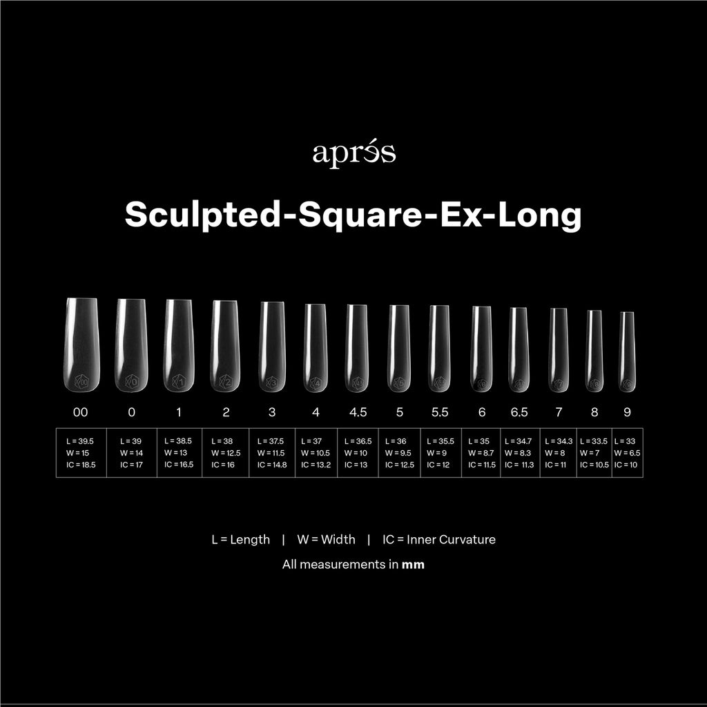 Apres Gel-X Sculpted Square X-Long Box of Tips (420pcs)