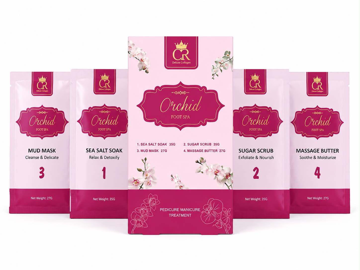 CROWN DELUXE COLLAGEN 4 STEP - Orchid