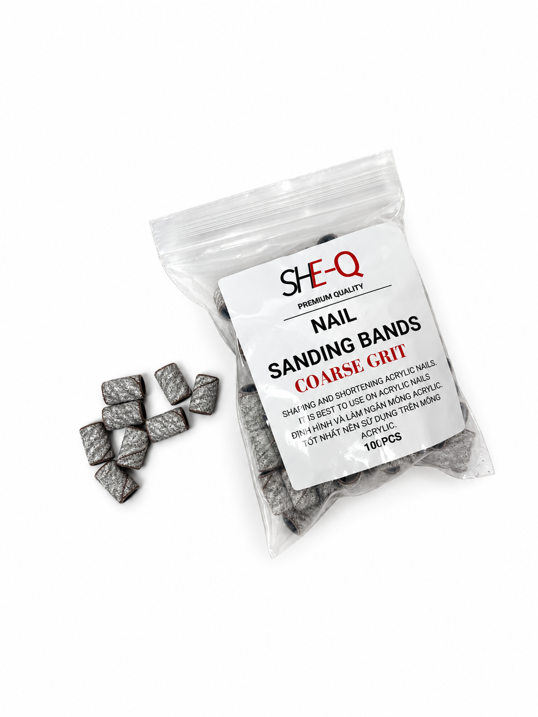 SheQ Zebra Nail Sanding band - 100 pcs