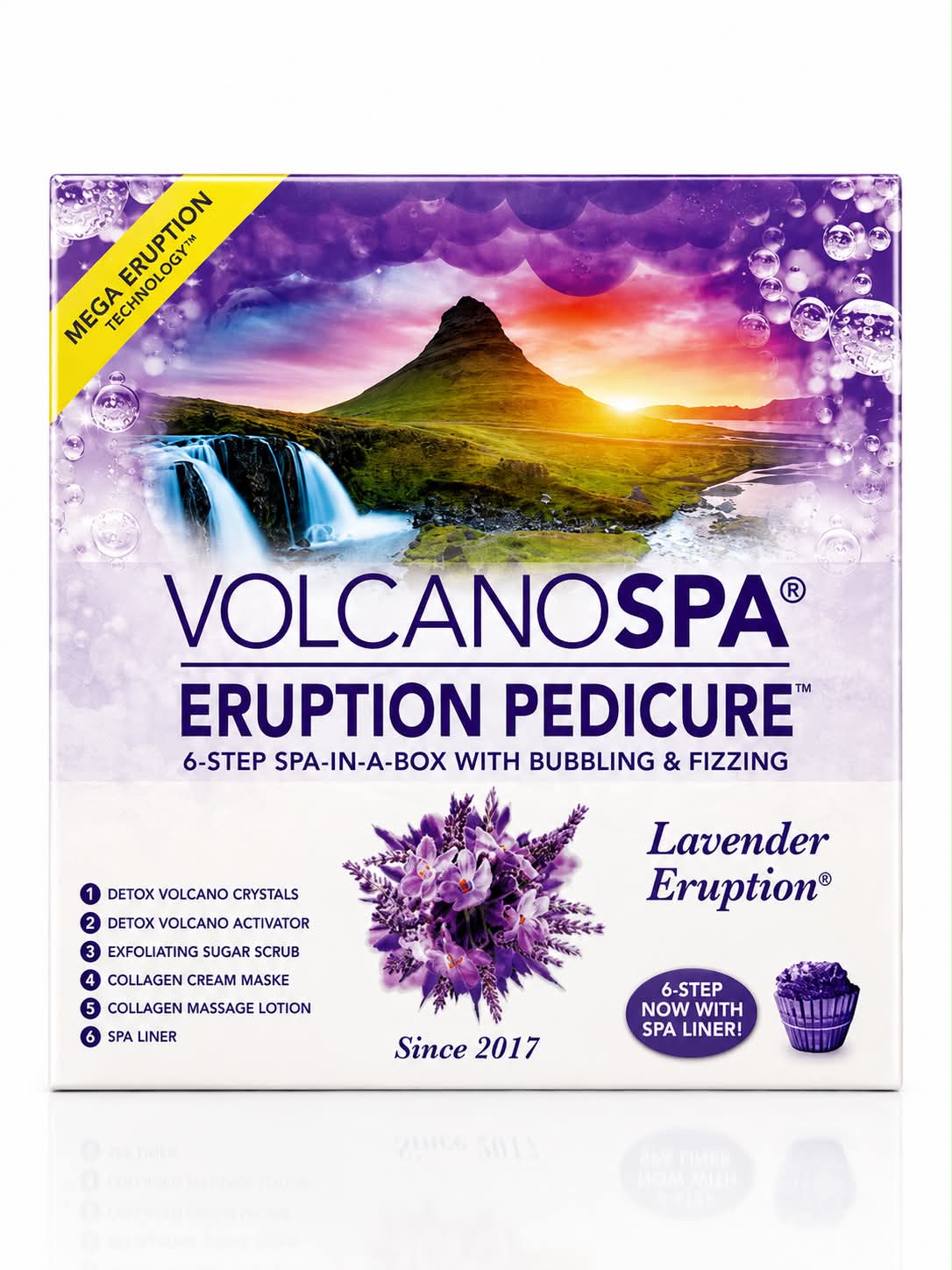 Volcano Pedicure Spa 6 Steps - Lavender Eruption