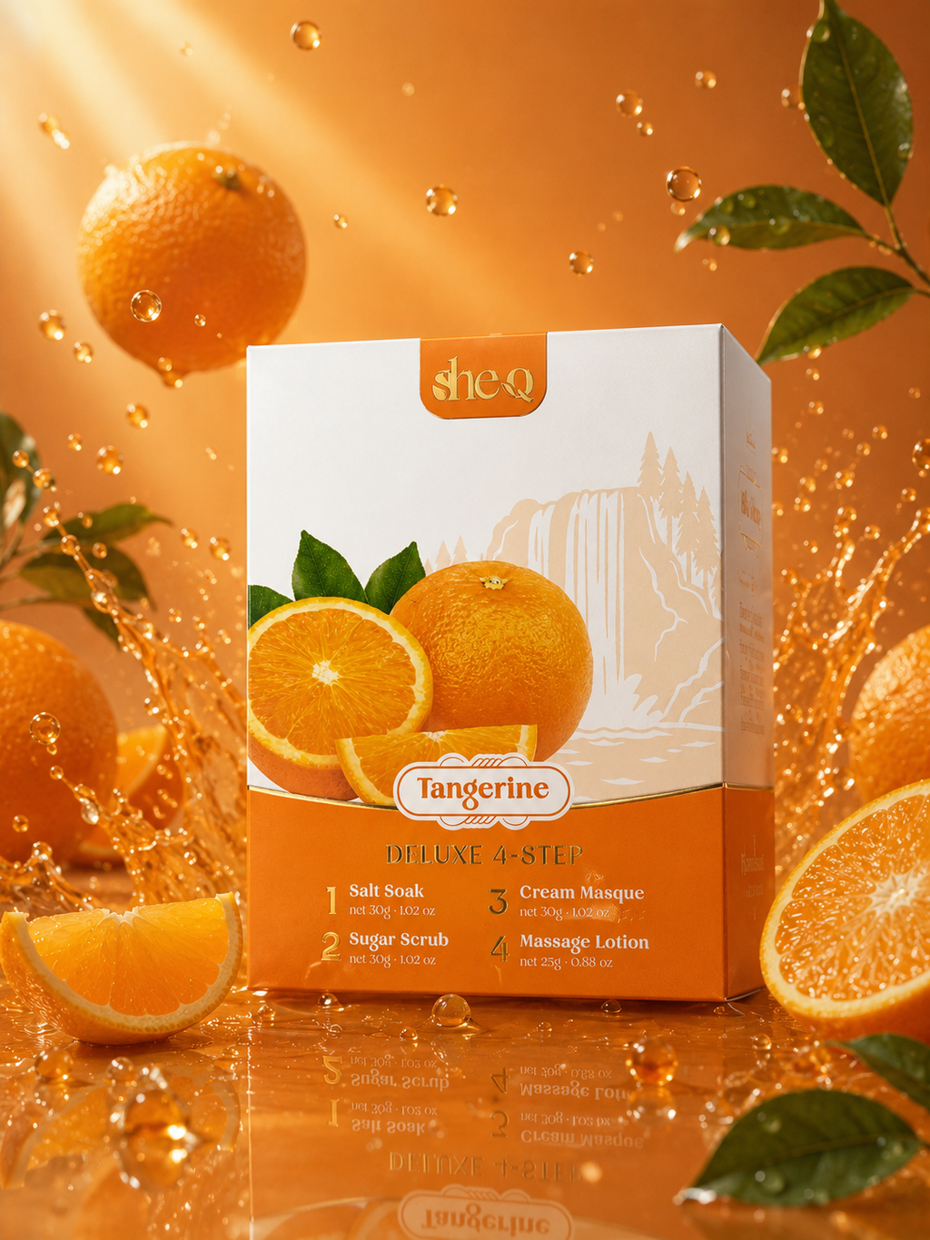 SheQ Deluxe 4 Step - Tangerine