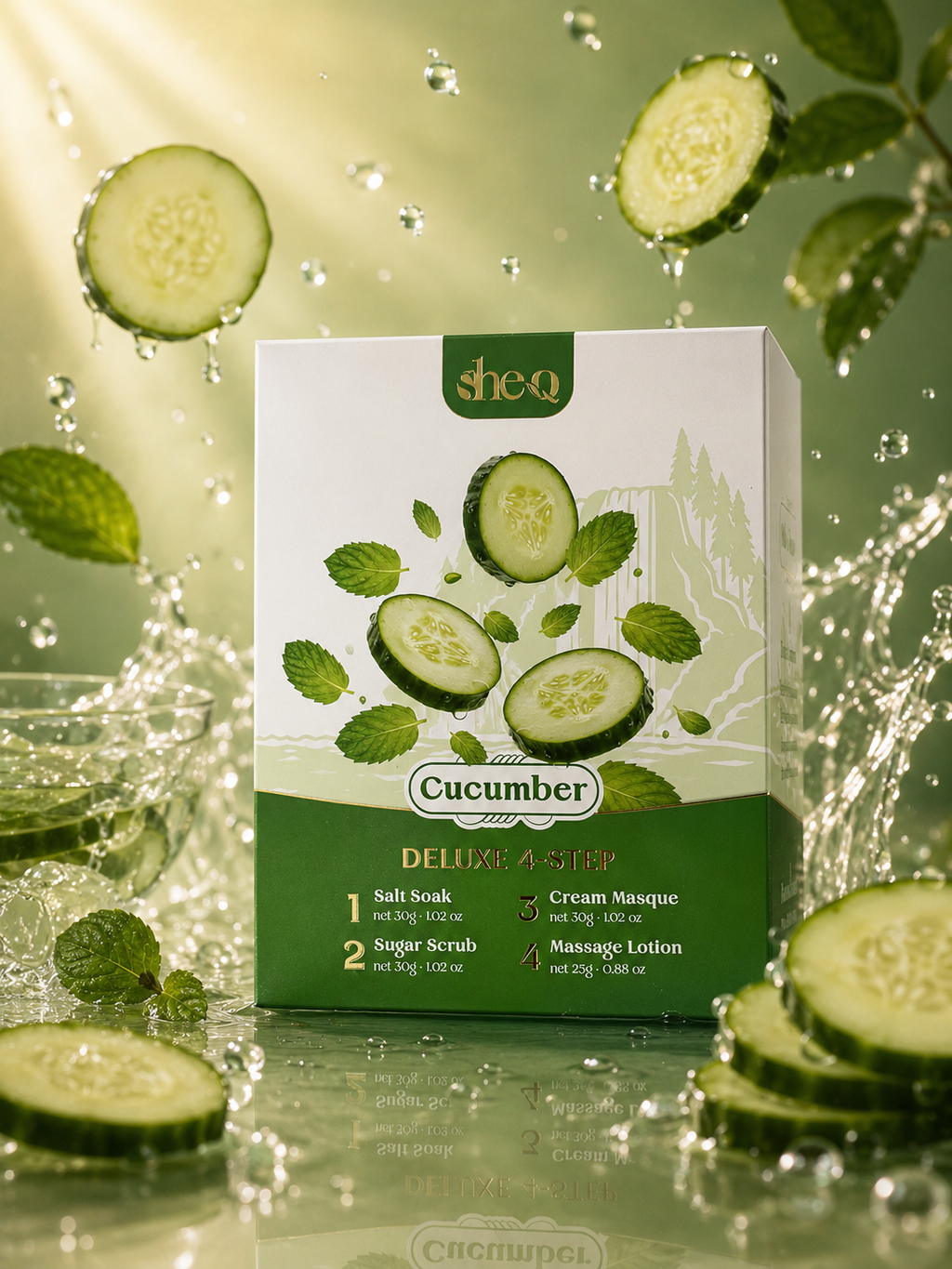 SheQ Deluxe 4 Step - Cucumber