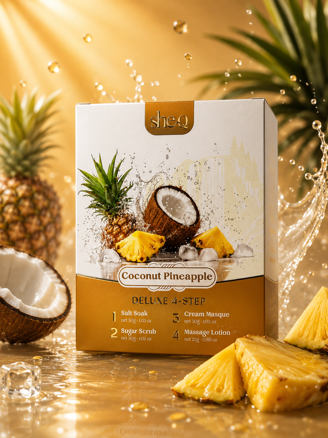 SheQ Deluxe 4 Step - Coconut Pineapple