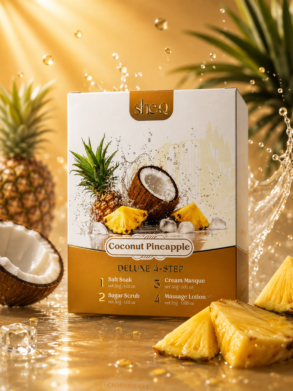 SheQ Deluxe 4 Step - Coconut Pineapple