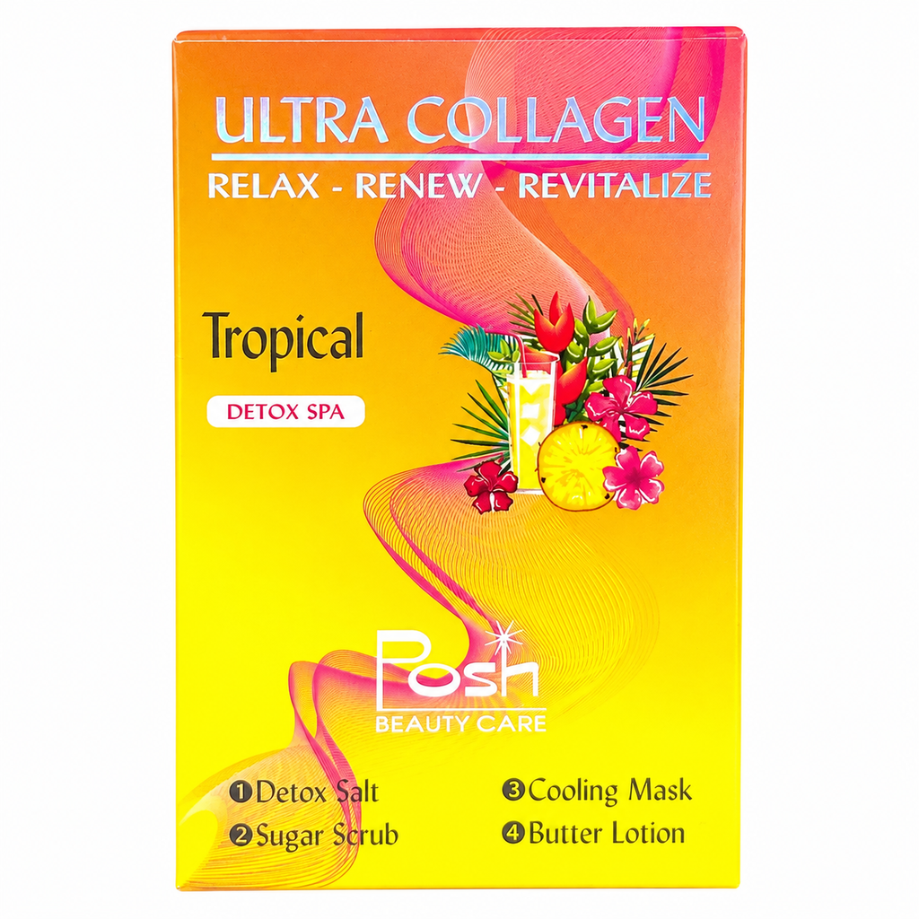 Posh Ultra Collagen 4-in-1 Pedicure/Manicure Kit - Tropical