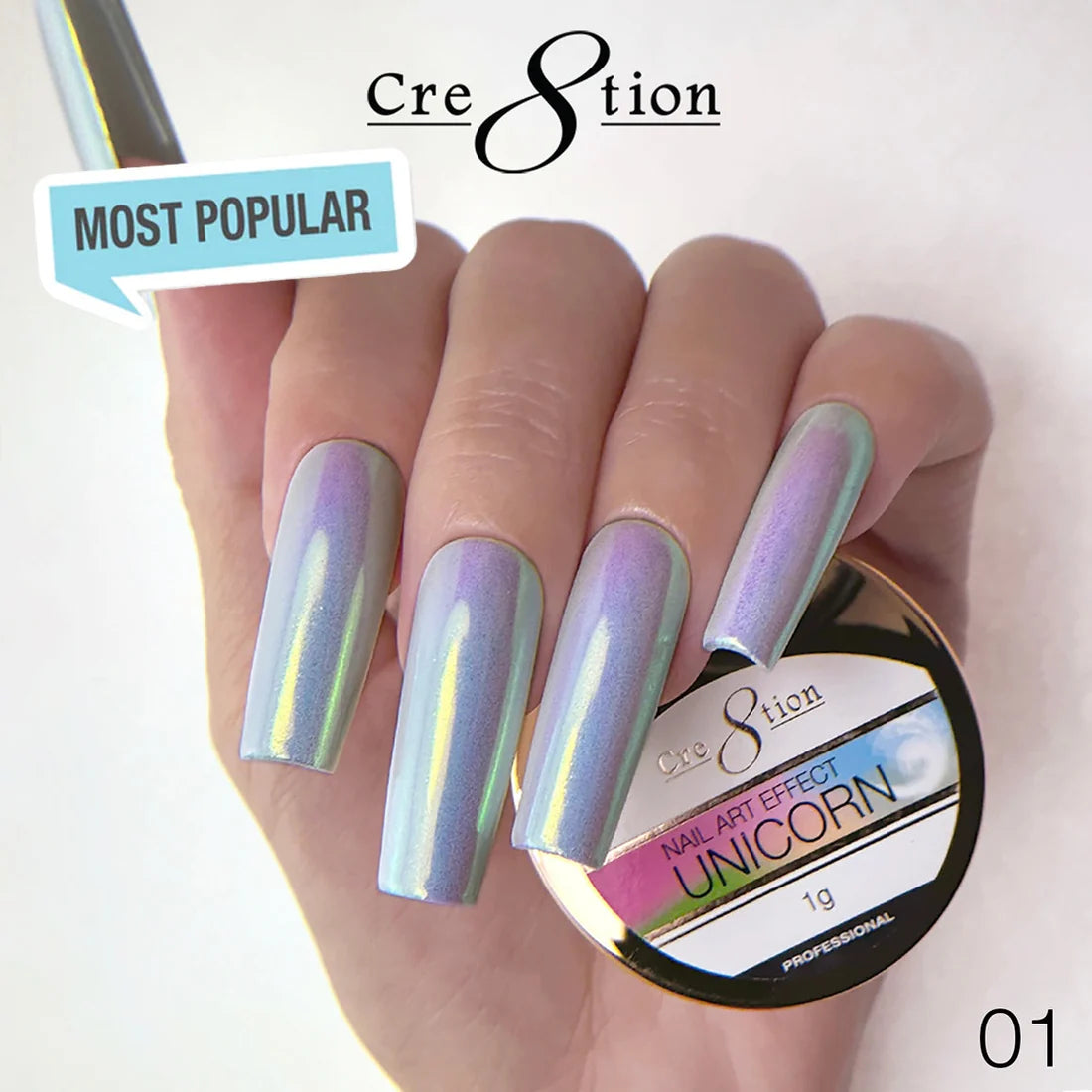 Cre8tion Unicorn Nail Art Effect 1g